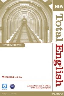 Portada del libro New Total English Intermediate Workbook with Key and Audio CD Pack