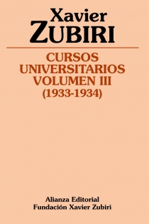 Portada del libro: Cursos universitarios. Volumen III (1933-1934)