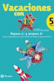 Portada del libro En vacaciones repasa 5º y prepara 6º con Kika Superbruja - ISBN: 9788421667767