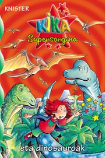 Portada del libro Kika Supersorgina eta dinosauroak