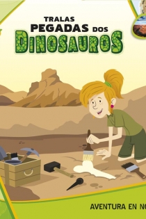 Portada del libro 5. Peky explora: Tralas pegadas dos dinosauros. Aventura en Norteamérica