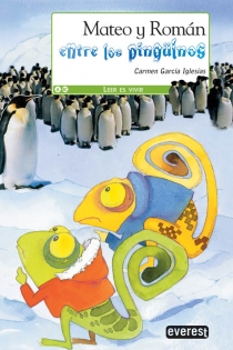 Portada del libro: Mateo y Román entre los pingüinos