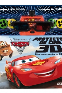 Portada del libro Cars 2. Libro con proyector de cine 3D