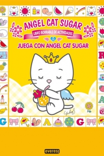 Portada del libro: Juega con Angel Cat Sugar. Libro borrable de actividades