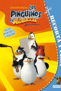 Portada del libro Los Pingüinos de Madagascar. Recorta y crea