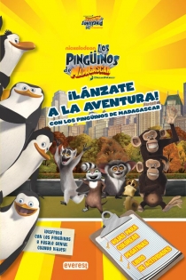 Portada del libro ¡Lánzate a la aventura con los Pingüinos de Madagascar!