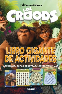 Portada del libro: Los Croods. Libro gigante de actividades