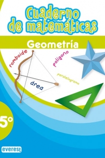 Portada del libro: Cuaderno de Matemáticas. 5º Primaria. Geometría