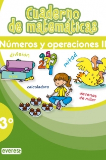 Portada del libro: Cuaderno de Matemáticas. 3º Primaria. Números y Operaciones II
