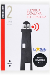 Portada del libro Llengua catalana i literatura. 2 Batxillerat. Edició revisada 2013. La Salle