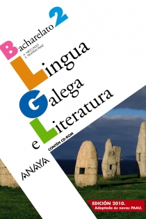 Portada del libro: Lingua Galega e Literatura 2. (Edición 2010)