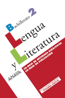 Portada del libro: Lengua y Literatura 2. CD-ROM de Recursos didácticos. CD-ROM de Evaluación.