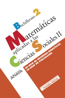 Portada del libro Matemáticas aplicadas a las Ciencias Sociales II. CD-ROM de Recursos didácticos. CD-ROM de Evaluación.