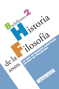 Portada del libro Historia de la Filosofía. CD-ROM de Recursos didácticos. CD-ROM de Evaluación.