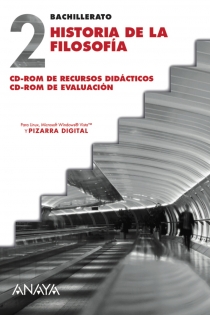 Portada del libro Historia de la Filosofía. CD-ROM de Recursos didácticos. CD-ROM de Evaluación.