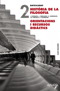 Portada del libro: Història de la Filosofia. Orientacions i recursos didàctics.