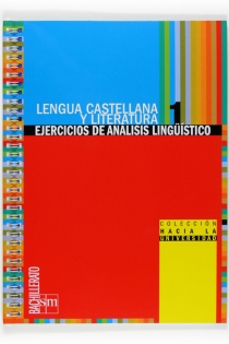 Portada del libro Ejercicios de análisis lingüístico. 1 Bachillerato. Hacia la universidad