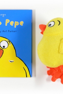 Portada del libro: El Pollo Pepe + muñeco