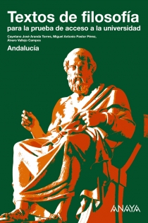 Portada del libro Textos de filosofía para la prueba de acceso a la universidad.