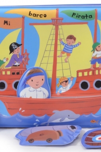 Portada del libro: El barco pirata (Libro para el baño del bebé)