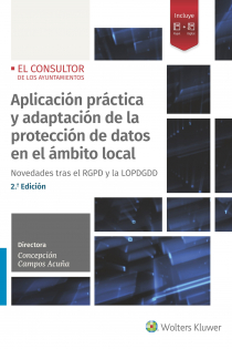 Portada del libro: Aplicación práctica y adaptación de la protección de datos en el ámbito local (2.ª Edición) . Novedades tras el Reglamento europeo