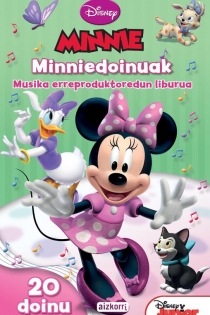Portada del libro: Minnie. Minniedoinuak. Musika erreproduktoredun liburua