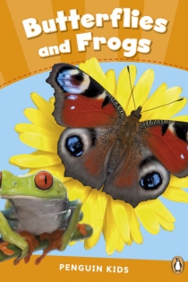 Portada del libro Penguin Kids 3 Butterflies and Frogs Reader CLIL