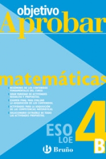 Portada del libro: Objetivo aprobar LOE: Matemáticas B 4 ESO