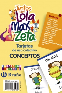 Portada del libro Juntos con Lola, Max y Zeta Tarjetas de conceptos - ISBN: 9788421675489
