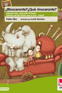 Portada del libro: Plan lector Leer es vivir. ¿Rinoceronte? ¿Qué rinoceronte?. Cuaderno de lectoescritura