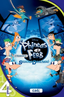 Portada del libro: Phineas i Ferb. A través de la segona dimensió. Llegir amb Disney. Nivell 4