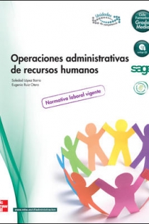 Portada del libro: Operaciones administrativas de recursos humanos.grado medio