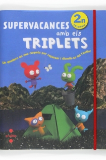 Portada del libro: Supervacances amb els Triplets. 2 Primària