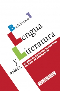 Portada del libro: Lengua y Literatura 1. CD-ROM Recursos didácticos. CD-ROM Evaluación.