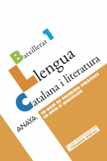 Portada del libro: Llengua Catalana i literatura 1. CD-ROM de Recursos didàctics. CD-ROM d ' Avaluació.