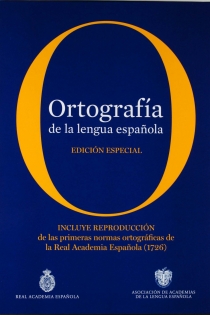 Portada del libro Ortografía de la lengua española. Edición coleccionista