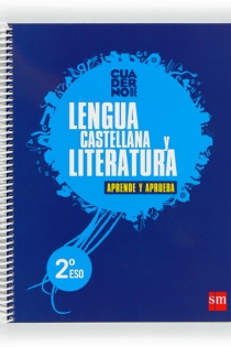 Portada del libro: Lengua castellana y literatura. 2 ESO. Aprende y aprueba. Cuaderno