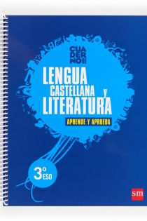 Portada del libro: Lengua castellana y literatura. 3 ESO. Aprende y aprueba. Cuaderno