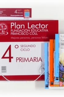 Portada del libro: Plan lector Fundación Educativa Francisco Coll: Mejores personas, personas felices. 4 Primaria