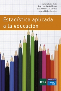 Portada del libro: Estadística aplicada a la educación