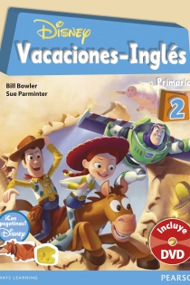 Portada del libro: Vacaciones Disney Inglés 2º de Primaria