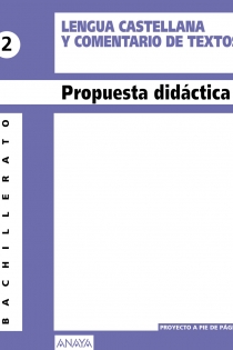 Portada del libro Lengua Castellana y Comentario de Texto 2. Propuesta didáctica - ISBN: 9788498772548