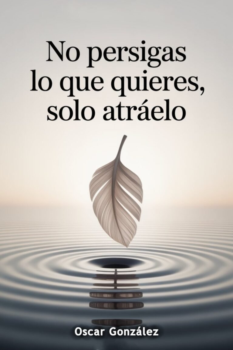 libro no persigas lo que quieres, solo atráelo portada