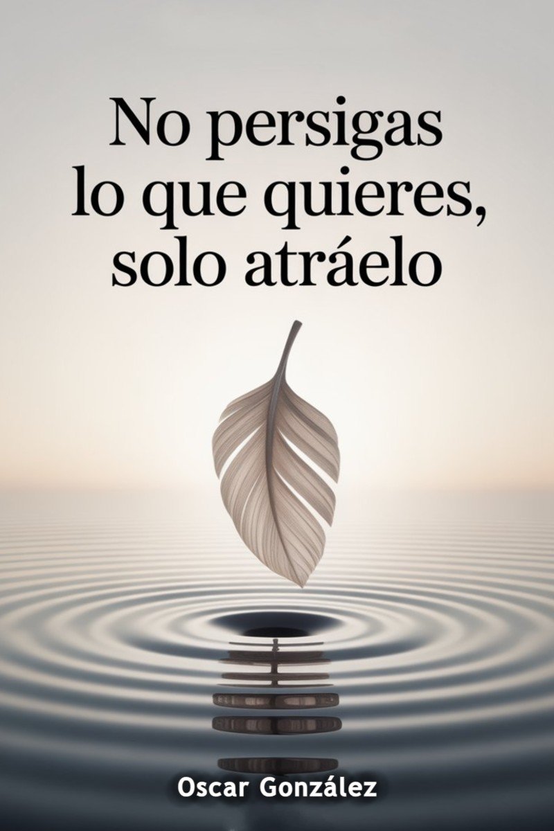 libro no persigas lo que quieres, solo atráelo portada